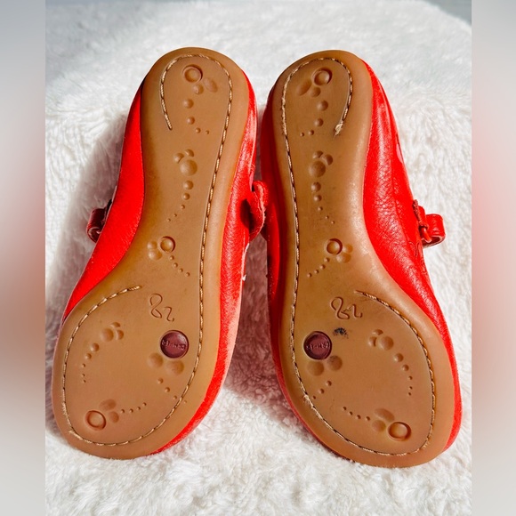 Camper Twins flat Mary Jane 🍎 leather Red Shoes - Picture 3 of 5